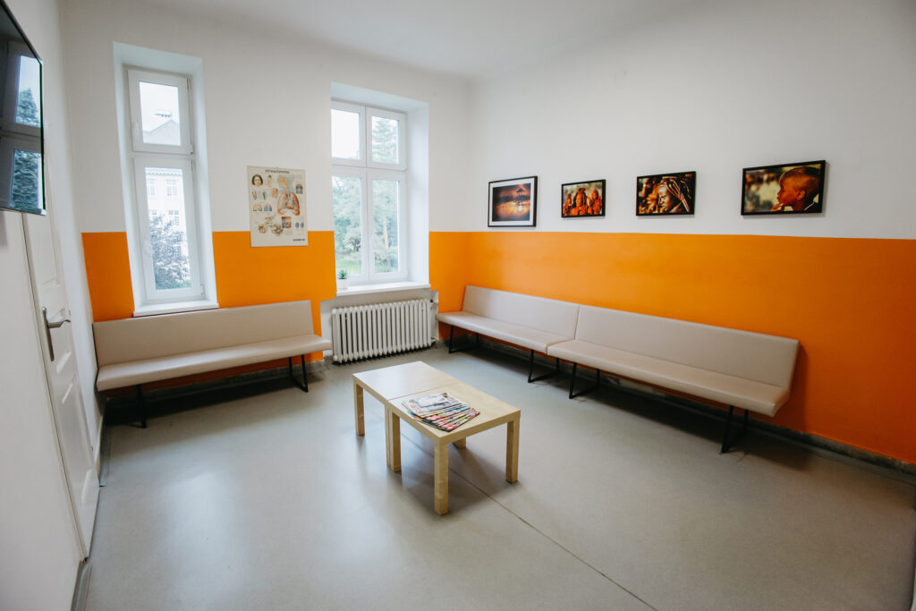 Čekárna plicní ambulance Opava